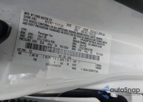 2018 Ford Focus Se from USA, damaged, VIN 1FADP3F29JL202333